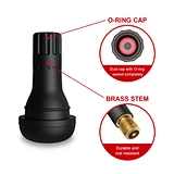 TR412 Brass Stem EPDM Rubber Snap-in Short Tire Valve Stem